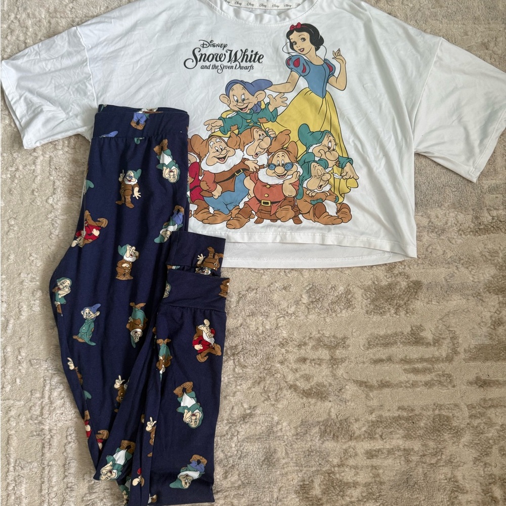 Disney Snow White Pajama Set - White and Navy